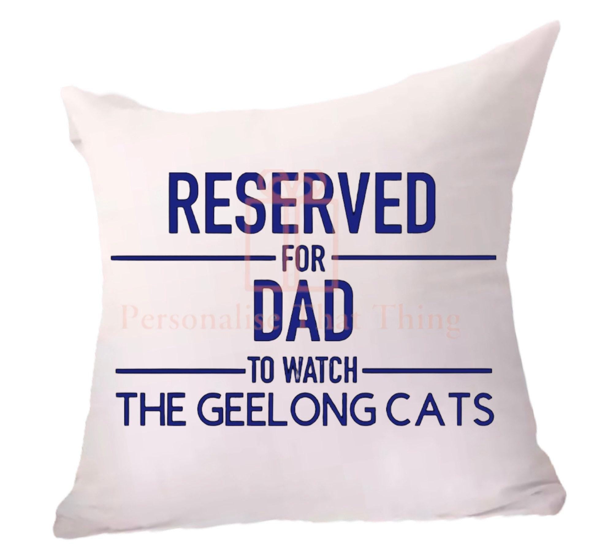 Reserved personalised watching sport pillow cushion covers