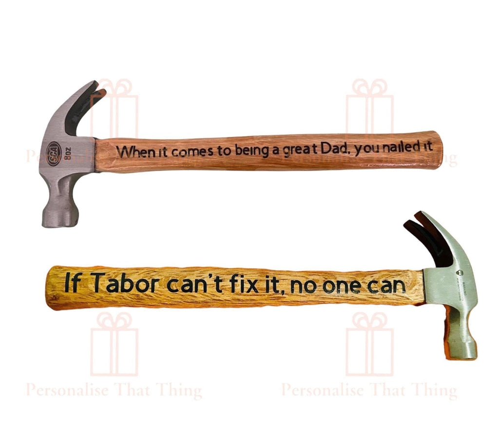 Happy Father’s Day Personalised heart hammer