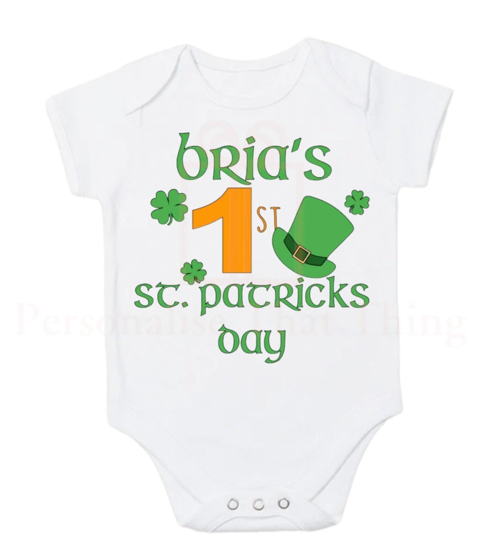 My first 1st Saint Patricks day - st Patricks day baby bodysuit outfit