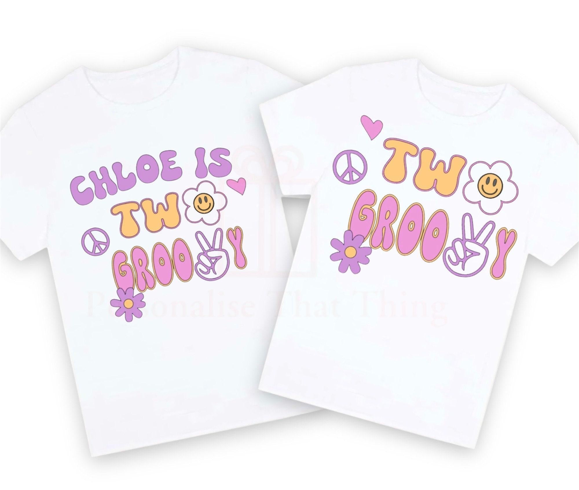 Two groovy funky second birthday tshirt
