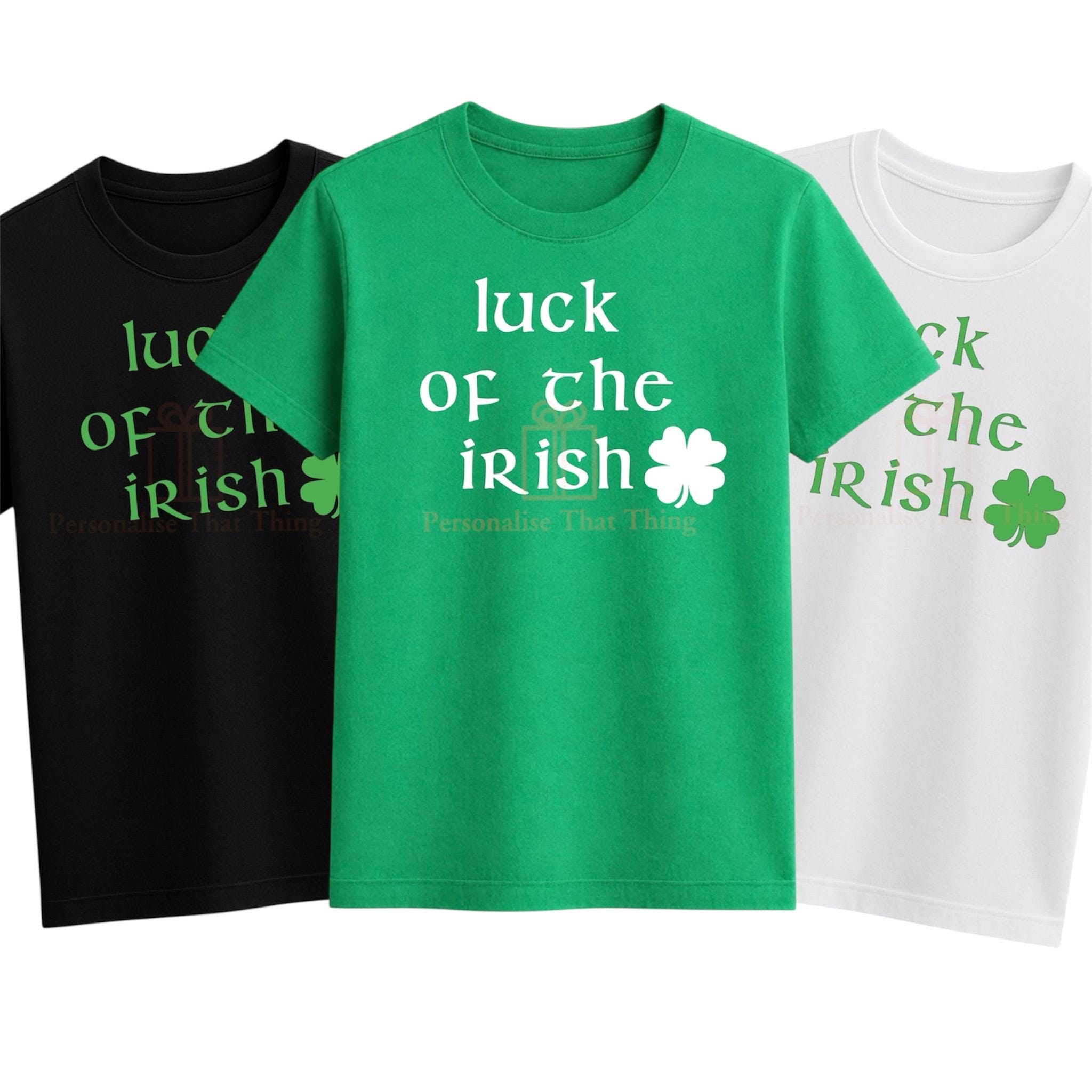 Luck of the Irish shamrock St Patricks day tshirt