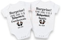 Surprise your going to be babysitters custom name pregnancy announcement baby bodysuit