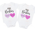 Mini bestie best friends personalised baby onesie / childrens tshirt
