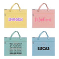 School library custom name book bag