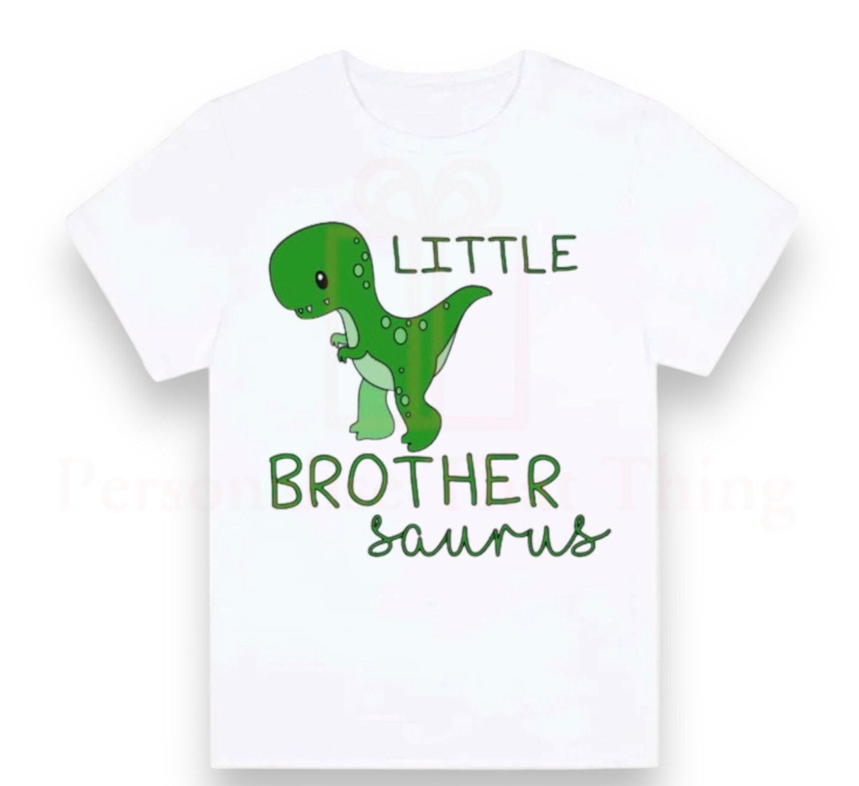 Dinosaur big / middle / little brother brothersaurus  announcement Tshirt / baby onesie