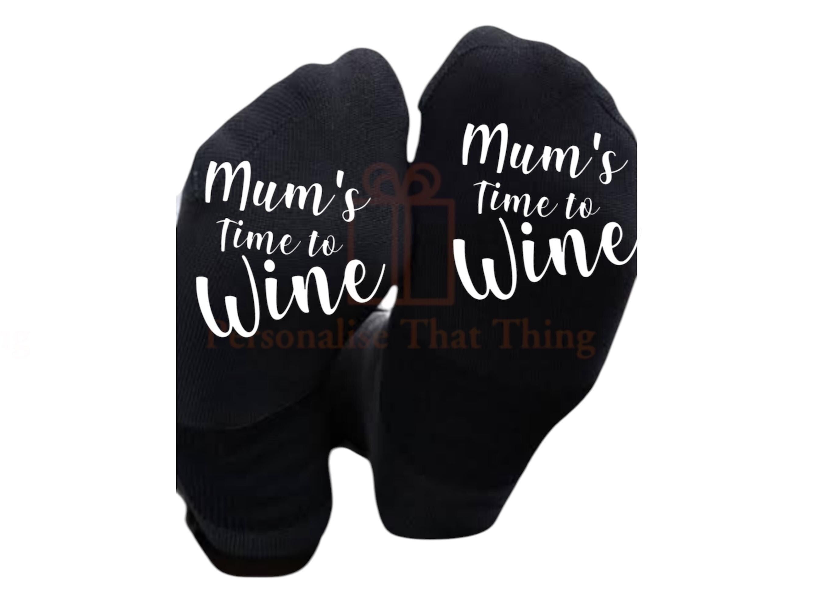 Mums time to wine printed women’s socks