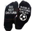 watching the football custom team printed do not disturb football socks