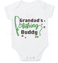 Fishing buddy personalised baby bodysuit outfit or tshirt