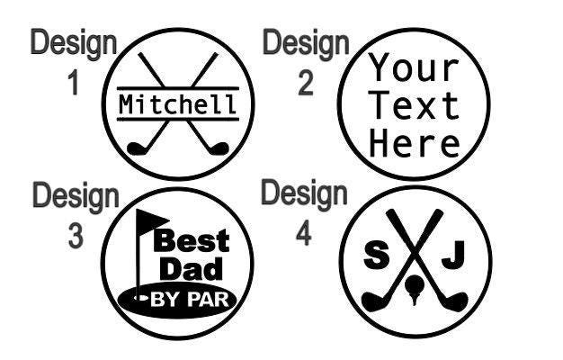 Golf bag tag personalised faux leather tee holder tag