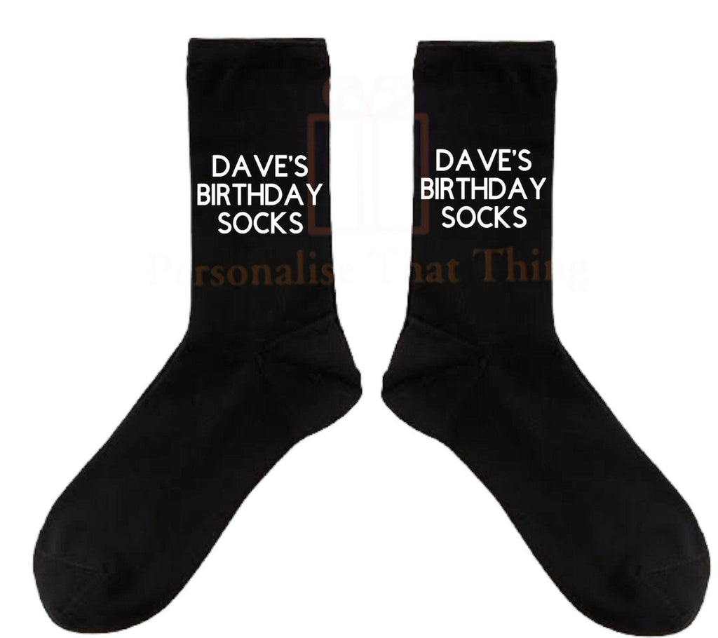 Birthday socks custom name birthday socks