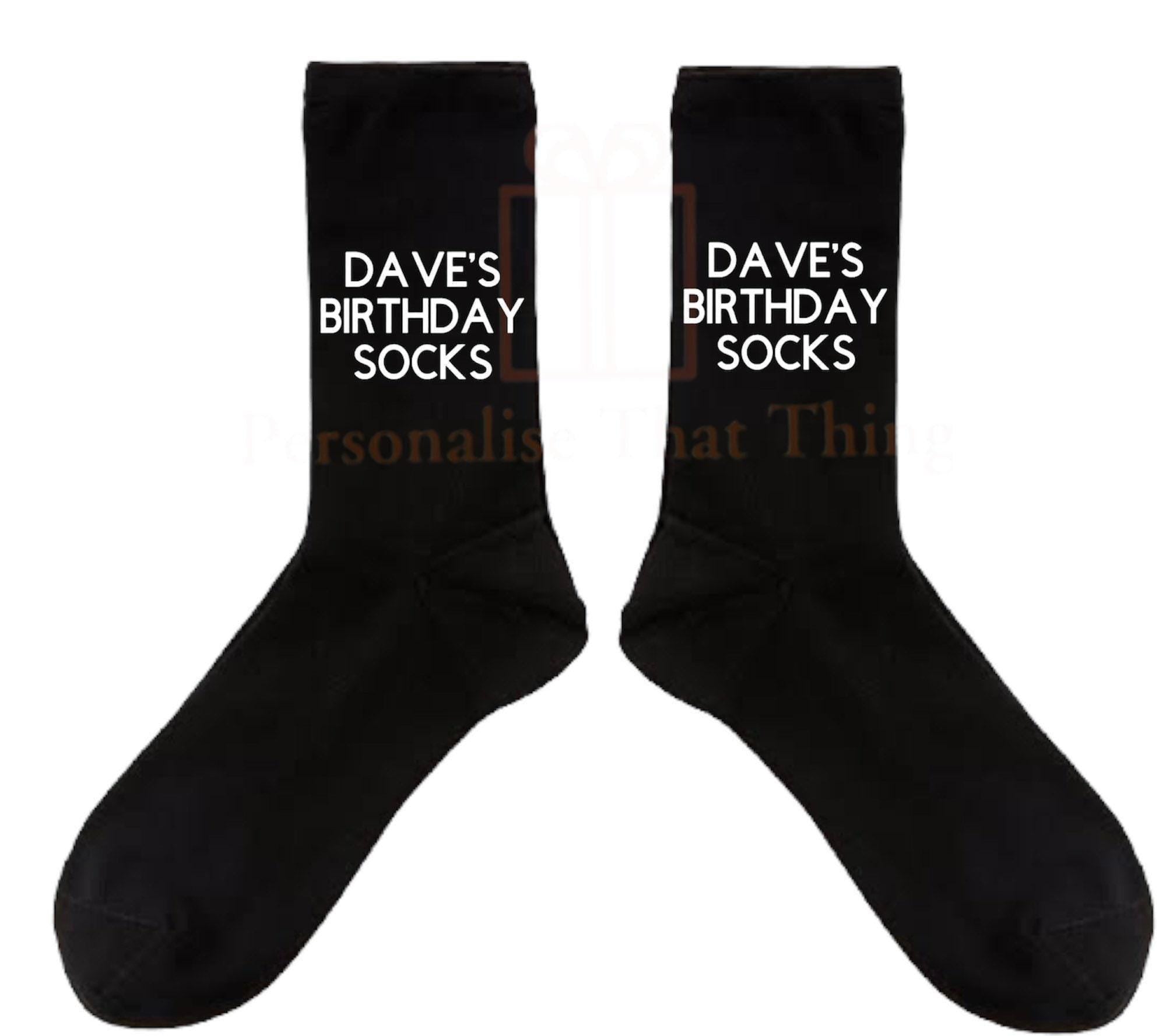 Birthday socks custom name birthday socks