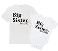 Big sister personalised date annoucement Tshirt / baby onesie