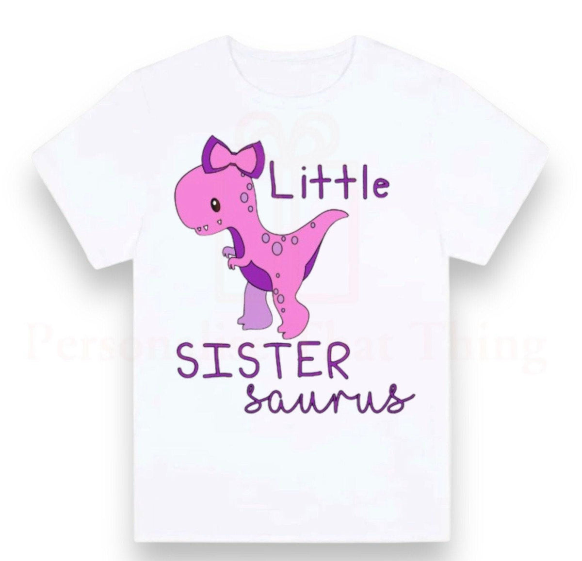 Dinosaur big / middle / little sister sistersaurus announcement Tshirt / baby onesie