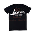 Legend since custom personalised year birthday tshirt