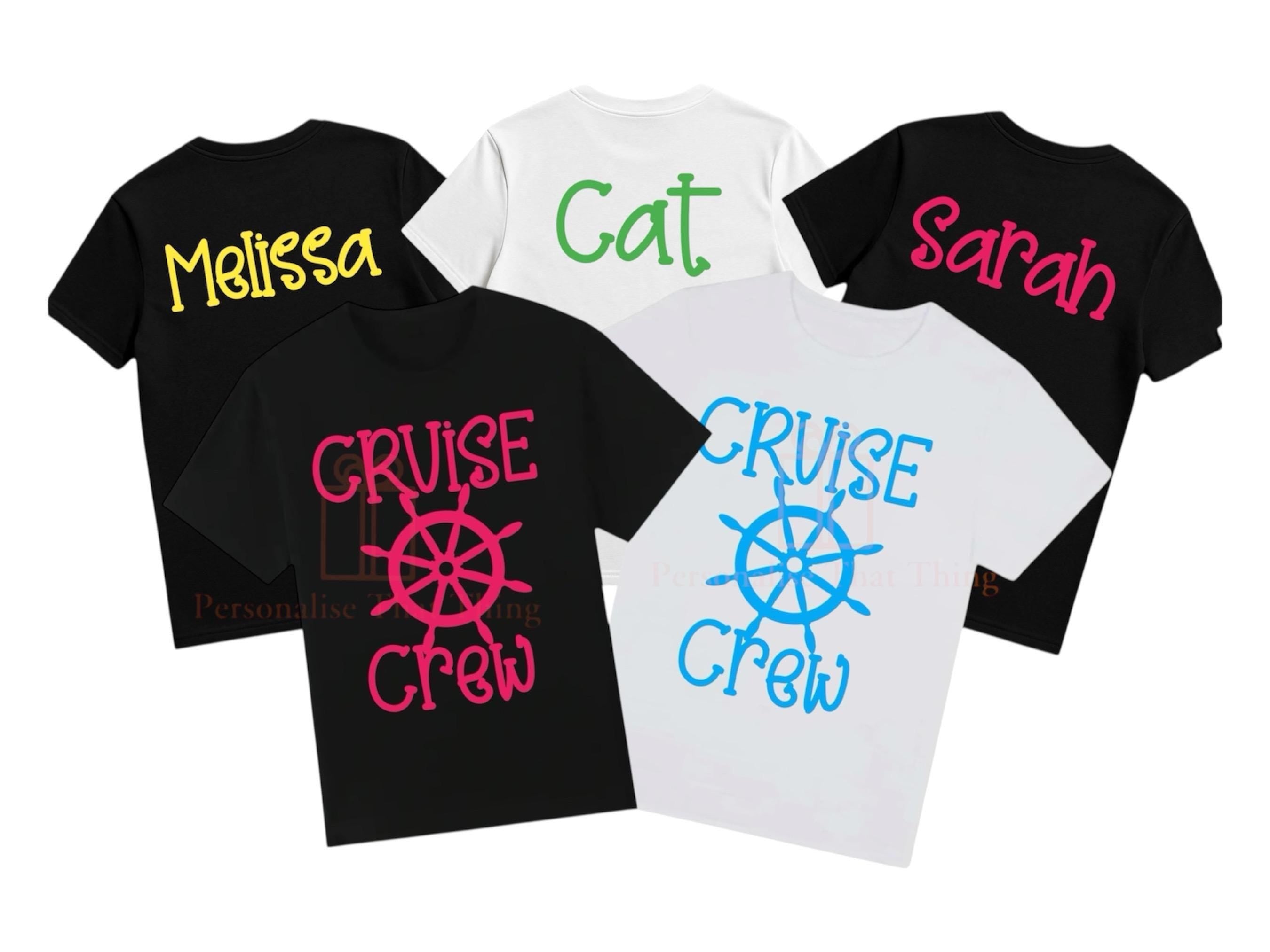 Cruise crew matching custom name cruise holiday tshirts / baby onesie