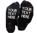 You text here personalised custom printed socks