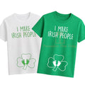 I make irish people baby pregnancy announcement st Patricks day Ireland pregnant tshirt