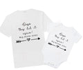 oops they did it again baby announcement Personalised  big brother or sister onesie / tshirt
