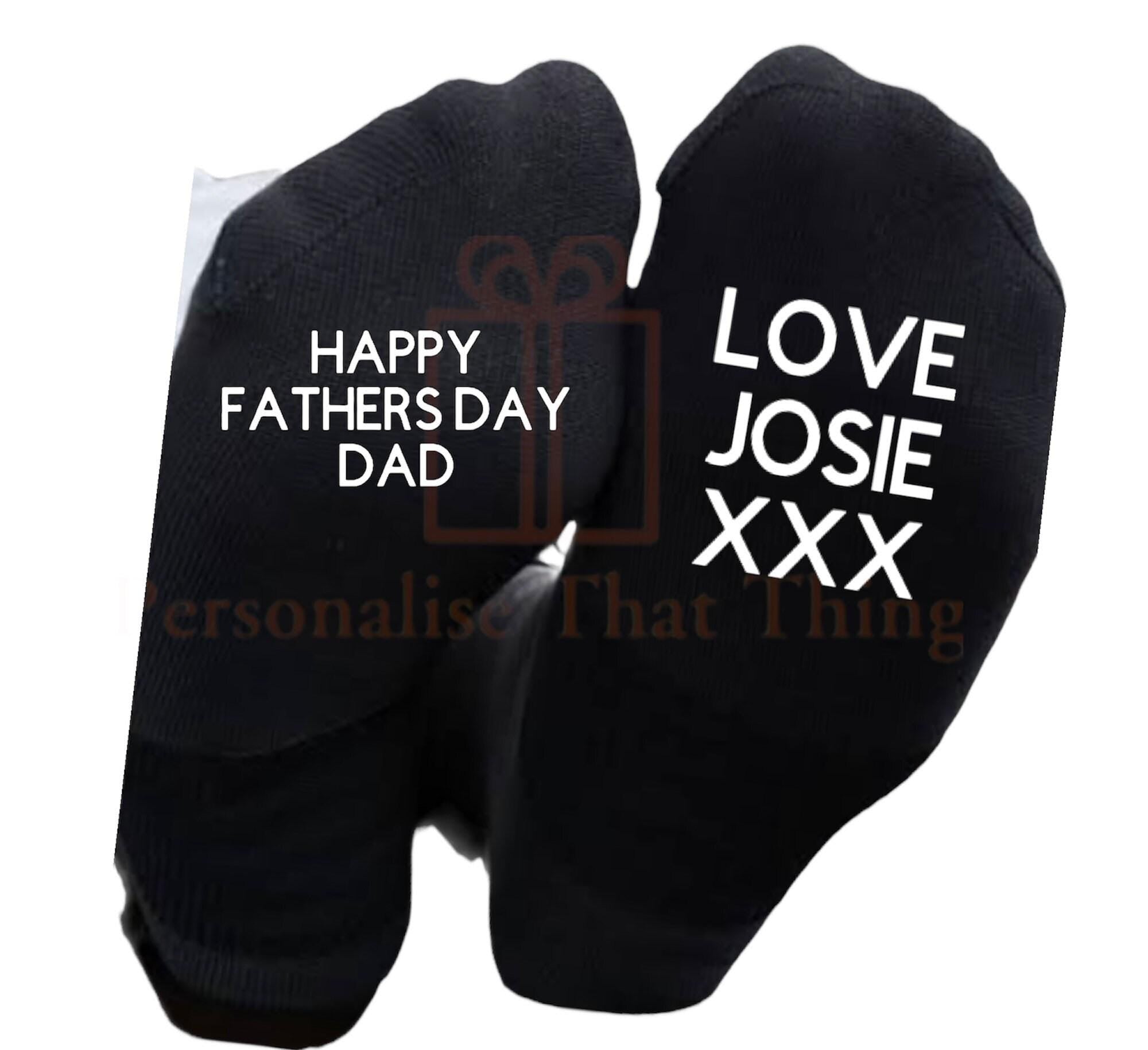 Happy Fathers Day personalised men’s socks