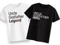 Uncle godfather custom christening religious family tshirt