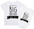 Promoted to Big Brother personalised date Tshirt / baby onesie