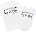 Promoted to Big brother personalised Pregnancy announcement baby bodysuit outfit / t-shirt