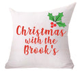 Christmas with the family custom name pillow cushion covers