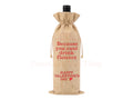 Because you can’t drink flowers happy Valentine’s Day burlap alcohol gift drawstring bag