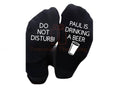 Having a beer do not disturb custom name pint men’s socks