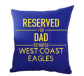 Reserved personalised watching sport pillow cushion covers