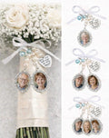 Wedding remembrance bouquet jewellery charm, memorial for people in heaven, custom bridal keepsake, Loving memory photo