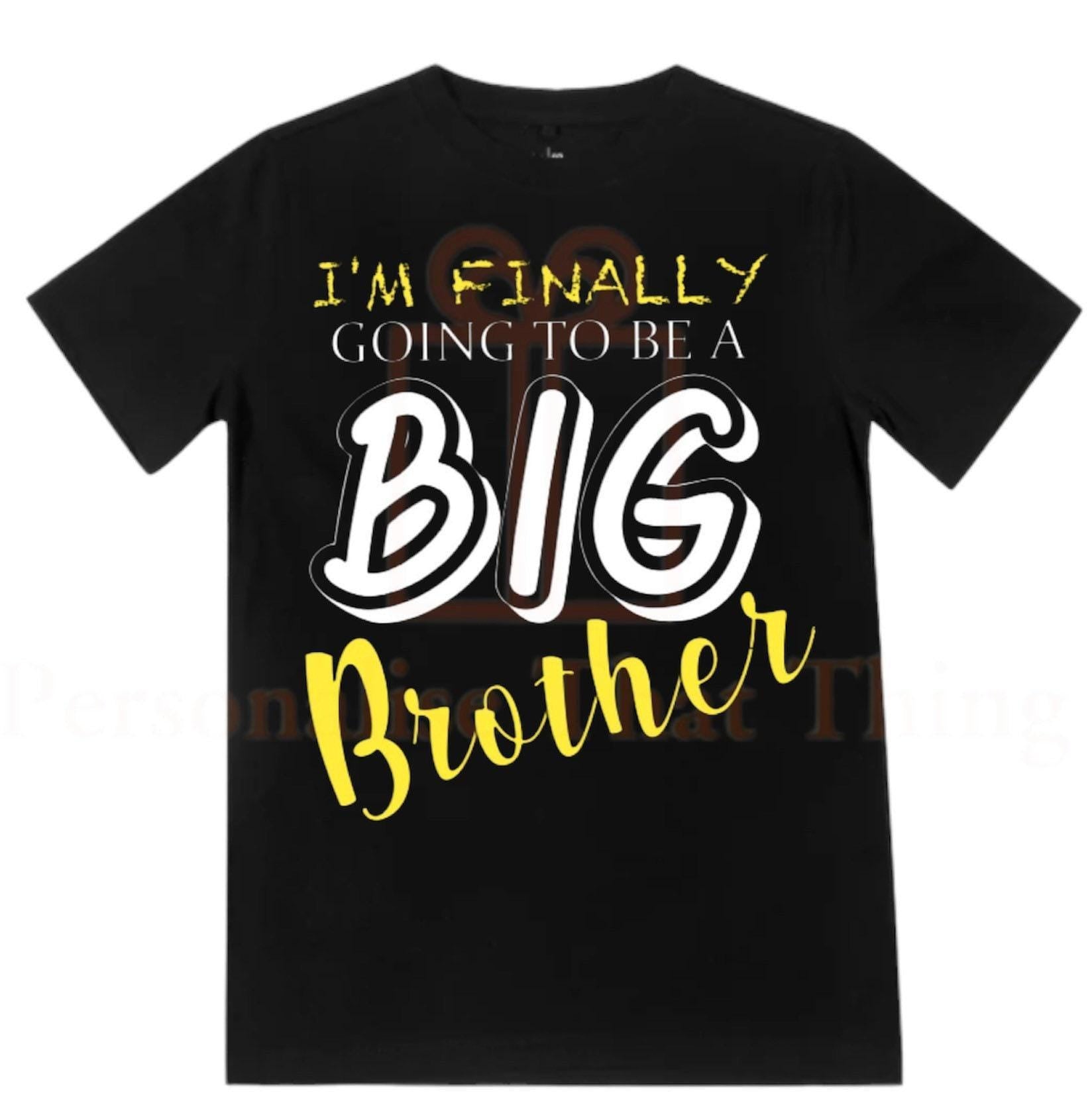 I’m finally going to be a big brother tshirt baby onesie