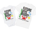 Future dive buddy pregnancy announcement baby bodysuit / tshirt outfit