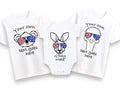 Kangaroo Emu or Koala Australian flag sunglasses Australia Day baby onesie / childrens tshirt
