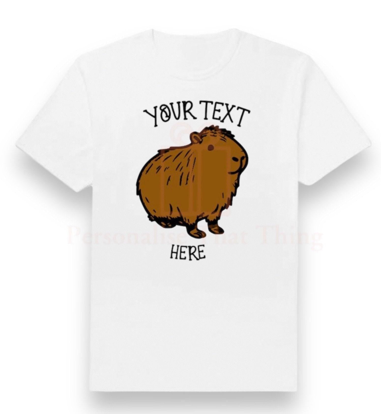 Capybara personalised your text here mens,  womens & childrens tshirt