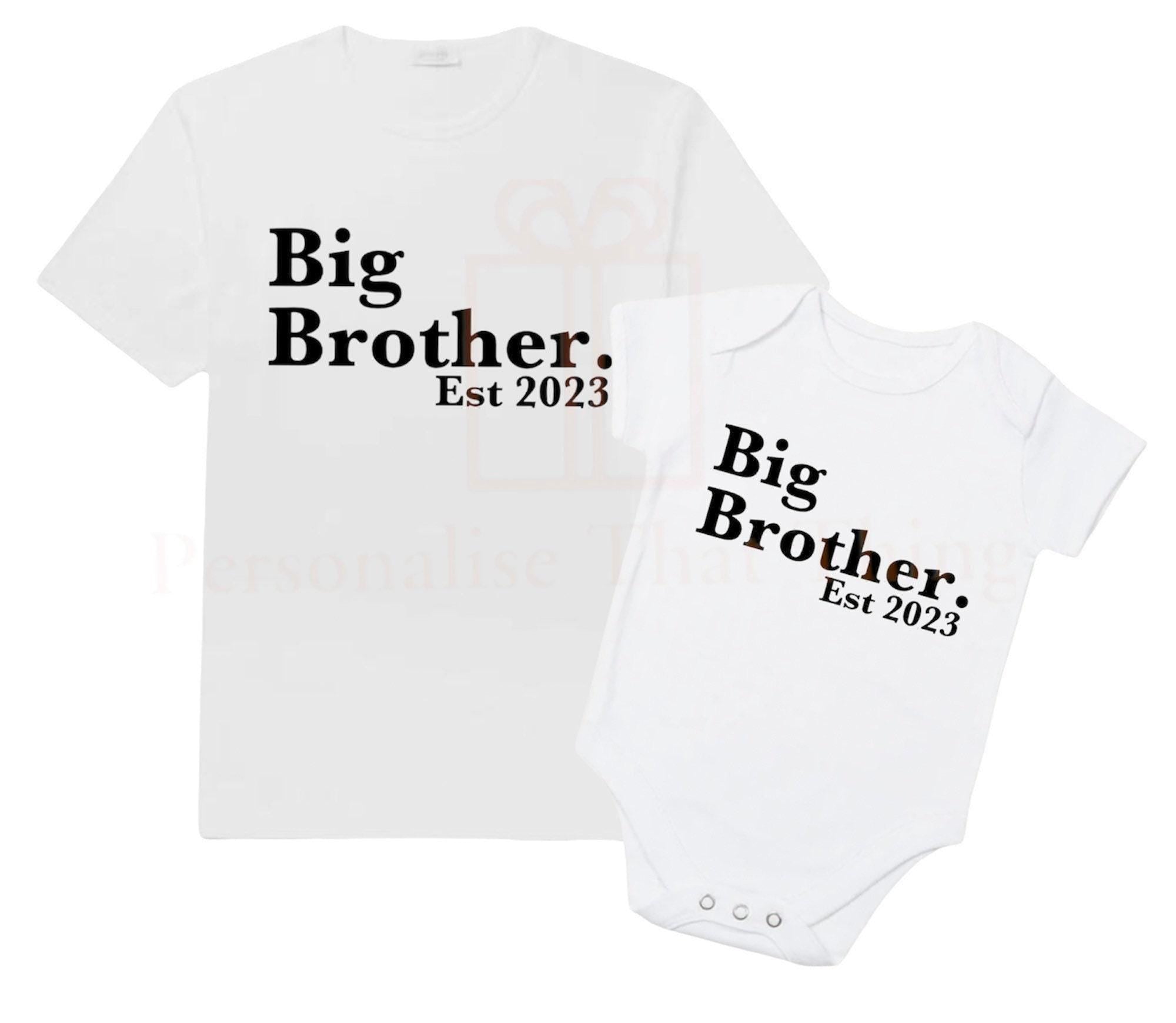Big Brother Personalised date annoucement Tshirt / baby onesie