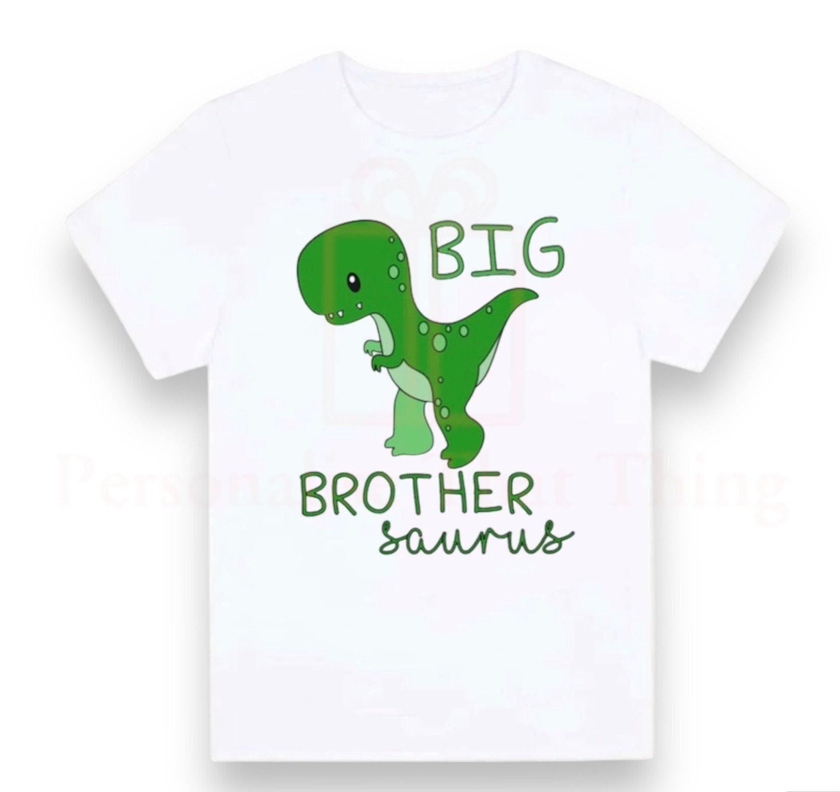 Dinosaur big / middle / little brother brothersaurus  announcement Tshirt / baby onesie