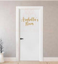 Bedroom door name personalised custom word decal vinyl sticker
