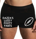 Lucky footy men’s boxer personalised custom name trunks