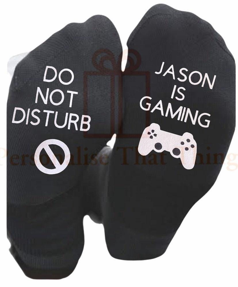 Gaming do not disturb Personalised custom printed men’s socks