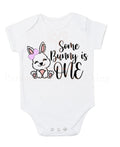 Some bunny is one first birthday baby onesie / family matching Tshirts