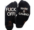 Fuck off personalised custom printed rude im gaming men’s socks