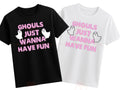Ghouls just wanna have fun Halloween ghost tshirt / baby onesie