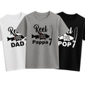 Reel cool dad / grandad custom name Fishing Fisherman Tshirt