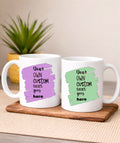 Your own custom text goes here personalised coffee / tea mug
