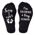 Sorry I can’t I’m growing a tiny human pregnancy announcement socks