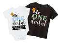 Mr one derful custom name first birthday party onesie / tshirt