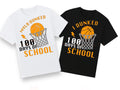 I dunked 100 days of school personalised name basketball tshirt