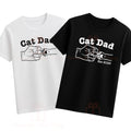 Cat dad pet paw fist pump personalised est tshirt