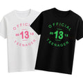 Official teenager 13 personalised year birthday party tshirt